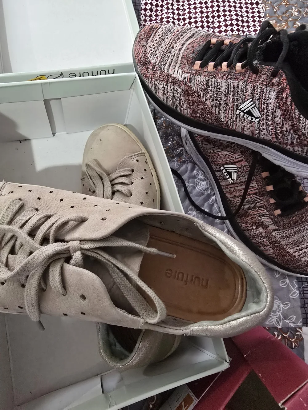Nurture Women's Taupe Colored Casual Sneakers.